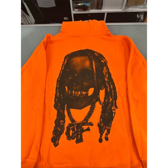 Revenge Orange Durk Bones Hoodie (XL)